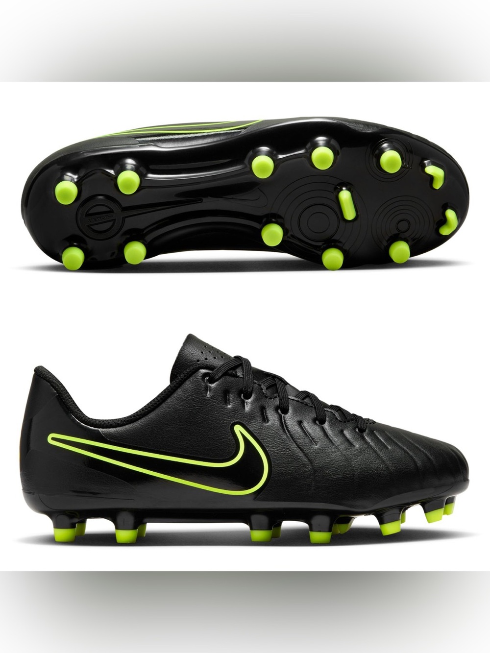 Nike Black/Volt Firm-Ground Soccer cleats size 4